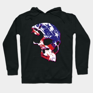 American Patriotic Skull Attribute Hoodie